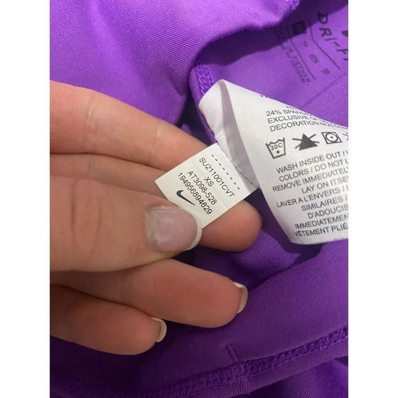 Peloton Nike One Luxe Tight Bright Purple - Picture 3 of 6